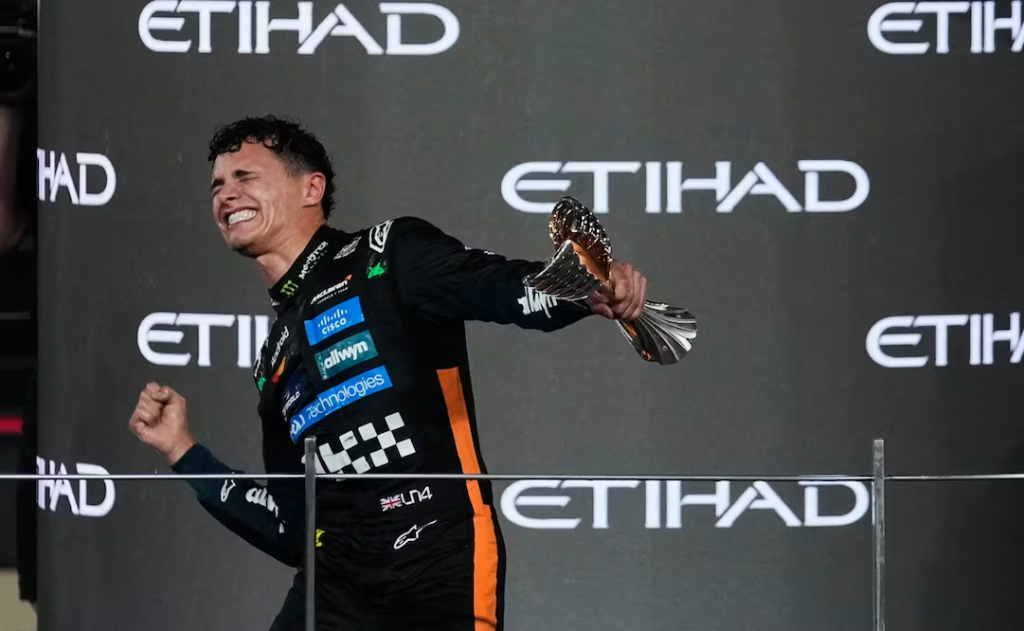Image - Tu Vecino Informa Lando Norris Es Campeón De La Fórmula 1 Tras El Gp De Abu Dhabi Al Superar Por Dos Puntos a Max Verstappen Con Una Estrategia Perfecta De Mclaren.