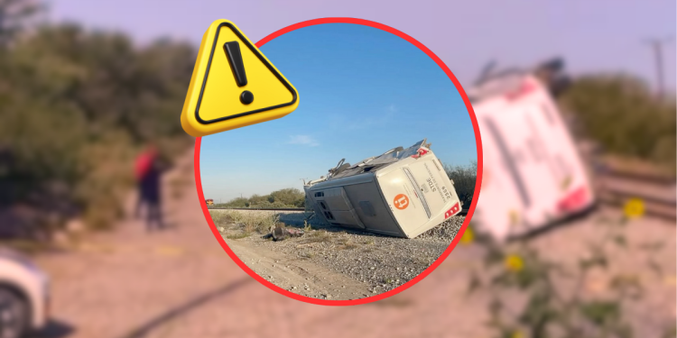 Choque-ferroviario-accidente-vial-transporte-de-personal-pesquería - Tu Vecino Informa